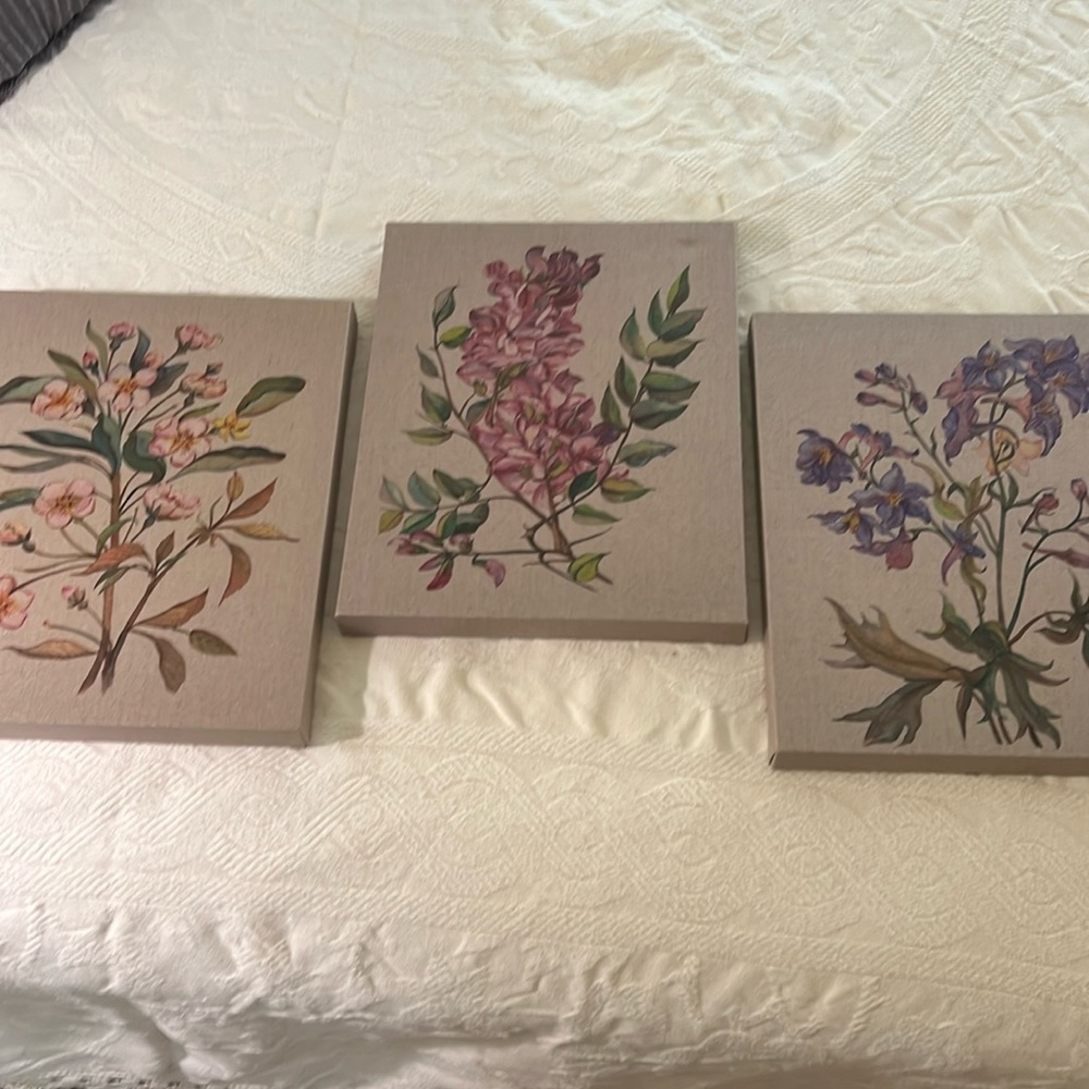 Set of three wall hangings